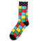 Men's Women's Classic Geometric Plaid Striped Cotton Tube Socks Casual Cozy Socks - #13