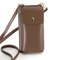 Women Multi-Function Pu Leather Wallet Phone Bag Crossbody Bag HandBag  - Brown