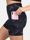 Женские камуфляжные байкерские шорты Sports Yoga Трусики с карманом - Флот