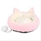 Cute Puppy Sleeping Pad Mat Detachable Washable Pet Dog Cat Soft Round Bed For All Seasons  - Pink+White