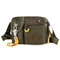 Men Nylon Waterproof Casual Crossbody Bag Leisure Shoulder Bag - Green