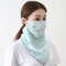 Sunscreen Scarf Ear-mounted Breathable Riding Face Mask Summer Quick-drying Printing Neck Mask  - 02