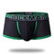 Stylish Spell Color Pouch Mesh Boxer Elastic Belt Thin Breathable Underwear for Men - Green