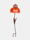 Coneflower Hummingbird Feeder Garden Decoration Statue Easy To Assemble Waterproof Resistant Bird Food Feeder - Orange