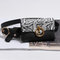 Women Snake Pattern Patchwork Waist Bag PU Leather Phone Purse Casual Chest Bag - White