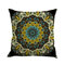 Bohemian Geometric Patrón Funda de almohada de lino y algodón Funda de cojín con decoración cuadrada - #2