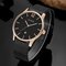Relógios masculinos de luxo CURREN de marca de aço inoxidável ultrafino relógio de pulso comercial relógios de quartzo - Ouro + Preto