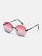 Unisex Fashion Personality Outdoor UV Protection Frameless Metal Frame Cloud Wave Sunglasses - Purple