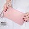  Women Large-Capacity Phone Bag Coin Purse Clutch Bag - Pink