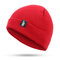 Unisex Warm Knitted Hat Ski Wool Cap Skull Cap Beanie - Red
