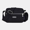 Women Nylon Waterproof Multi-pocket Casual Crossbody Bag Shoulder Bag - Black