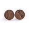 Mens Metal Wood Casual Wedding Party Bussiness Vogue Vintage Round Cufflinks - #2