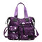 Nylon Large-capacity Starry Sky Pattern Shoulder Bag Handbag For Women - Purple
