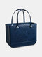 Women PVC Brief Large Capacity Solid Color Handbag Beach Bag Tote - #16