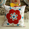 Bordado Patrón Almohada Caso Fundas de almohada decorativas de algodón Throw Pillow Cover Square 45 * 45cm - #3