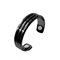 1 Pcs Casual Simple Personality Ring Magnetic Health Alloy Fashion Men's Women's Open Ring - Black