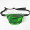 Women Harajuku Style Reflective Laser Waist Bag Adjustable Chest Bag Personality Sling Bag - Green
