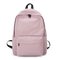 Backpack Female Tide College Wind Canvas Middle School Student Bag Men's Casual Waterproof Canvas Travel Backpack Bag - Pink