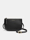 Brenice Women PU Leather Elegant Multipurpose Crossbody Bag Large Capacity Casual Durable Internal compartment Wrist Bag - Black