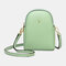 WomenSmall Crossbody Phone Bag Cellphone Shoulder Bags Card Holder Wallet Purse - Green