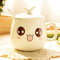 Керамическая чашка с крышкой Личность Симпатичная чашка с ложкой Прекрасный подарок - #1