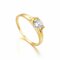 Elegant Couple Finger Rings Alloy Zircon Hollow Round Rings Finger Jewelry for Women Men - 03