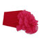 Women Chiffon Elastic Head Band Flower Hair Accessory Beanie Hat UV Protect Sun Hat - Rose