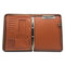 Multi-function Folder Zipper Briefcase Portable File Holder Handbag For Men - Brown