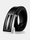 120CM Men Genuine Leather Alloy Automatic Buckle Business Casual All-match Belts - #03
