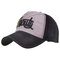 Men Women Washed Baseball Cap Faded Effect Adjustable Outdoor Hat  Sports Hat - Black