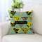American Style Ahornblatt Muster Twill Stoff Leinen Baumwolle Kissenbezug Home Sofa Car Office - #13