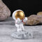 1 pz Creatività Scultura Astronauta Spaceman Modello Casa Resina Artigianato Decorazione Scrivania - #3