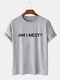 Am I Next Slogan Shirts 100% Cotton Short Sleeve Tees T-shirts - Grey