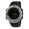 Sport Waterproof Digital Watch Stainless Steel Luminous Multifunctional Wrist Watch for Men - Silver+Black