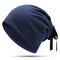 Women Bow Turban Hat Streamer Casual Wild Pearl Warm Hat Outdoor Windproof Cotton Hat - #06