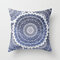 45cm Mandala Cotton Linen Printing Pillowcase Home Car Sofa Cushion Cover - #18