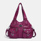 Women Waterproof Anti-theft Large Capacity Crossbody Bag Shoulder Bag Handbag Tote - Red