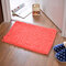 31x19'' Machine Washable Fluffy Area Rugs for Bedroom Chenille Soft Mat Bathroom Anti Slip Absorbent Carpet Door Mat Shaggy Floor Rug - Orange & red