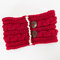 Women Warm Wool Wild Comfortable Headwear Outdoor Travel Home Casual Earmuff Headband - Jujube Red
