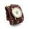 Vintage Cow Leather Bracelet Watch Adjustable Rivet Multi-Layer Unisex Quartz Watch - 10