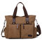 Men Casual Large Capacity Shoulder Bag Briefcases - Brown