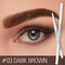 4 Farben Doppelköpfiger Augenbrauenstift mit automatischer Drehung Wasserdichter, wischfester Augenbrauenstift  - 03