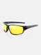 Men Full Frame Polarized UV Protection Outdoor Sports Night Vision Sunglasses - #08