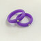 5MM Colorful Environmental Silicone Rings Rhinestones Couple Rings Wedding Gift for Men for Women - Purple