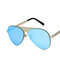 Men Wild HD Anti-UV Metal Matt Sunglasses - Blue