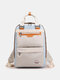 Women Multifunction Splashproof Large Capacity 14 Inch Laptop Bag Backpack - Blue