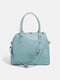 Women Multifunction Clothing Compartment 14 Inch Laptop Bag Shoulder Bag Travel Bag Tote - Blue L