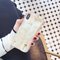 Women Gold Foil Marble Phone Case With Wrist Strap Bracket Back Cover Anti-fall For iPhone - 7