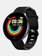 D18s Smart Watch Tela redonda colorida de 1,44 polegadas Coração Monitor de pressão arterial Pulseira inteligente Movimento Pedômetro - Preto