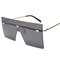 Women and Man Square Glasses Fashion Solid Color Gradient Transparent Sunglasses - #01